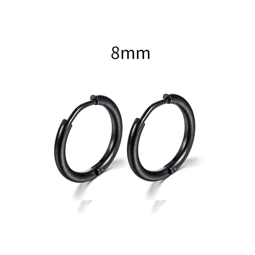 2026 New Simple Stainless Steel Small Hoop Earrings for Women Men Cartilage Ear Piercing Jewelry Pendientes Hombre Mujer