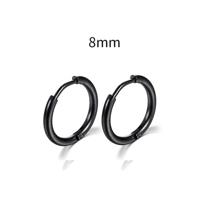 2026 New Simple Stainless Steel Small Hoop Earrings for Women Men Cartilage Ear Piercing Jewelry Pendientes Hombre Mujer