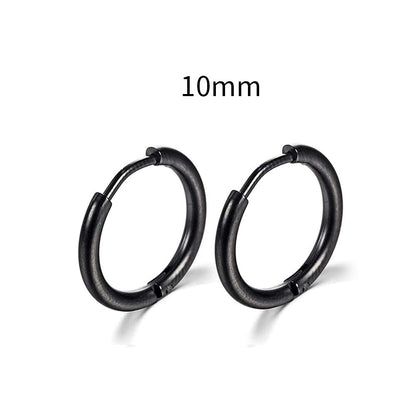 2026 New Simple Stainless Steel Small Hoop Earrings for Women Men Cartilage Ear Piercing Jewelry Pendientes Hombre Mujer