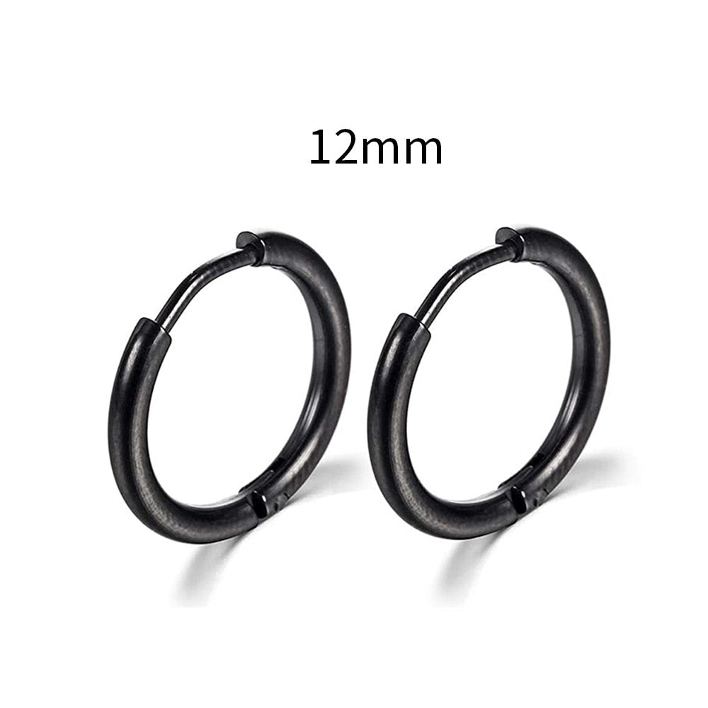 2026 New Simple Stainless Steel Small Hoop Earrings for Women Men Cartilage Ear Piercing Jewelry Pendientes Hombre Mujer