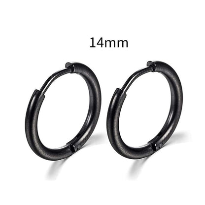 2026 New Simple Stainless Steel Small Hoop Earrings for Women Men Cartilage Ear Piercing Jewelry Pendientes Hombre Mujer